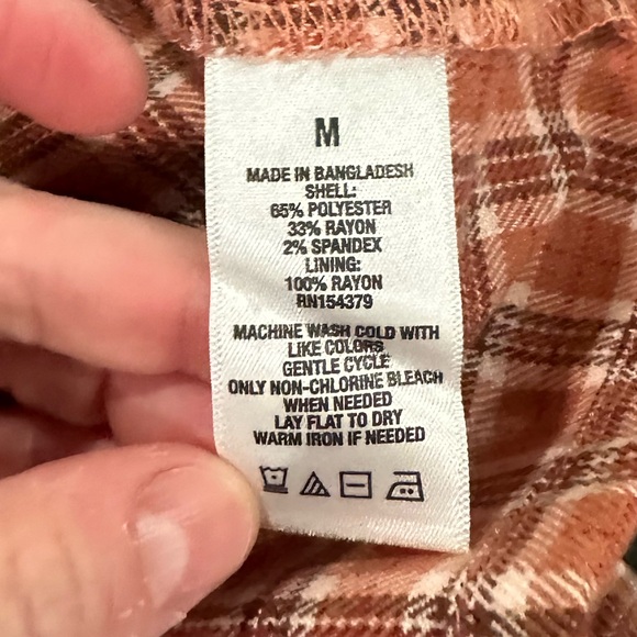 Aeropostale fall plaid spaghetti strap dress size medium Y2K preppy collegiate - Picture 6 of 7